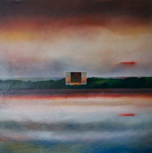 30" x 30" Oil/Recycled canvas