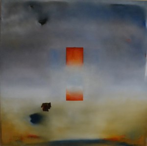 36" x 36" Oil/rust on canvas 