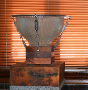 Wood, Glass, Aluminium Height: 12"