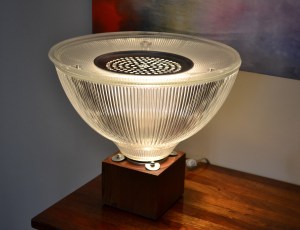 Wood, Glass, Aluminium Height: 14"