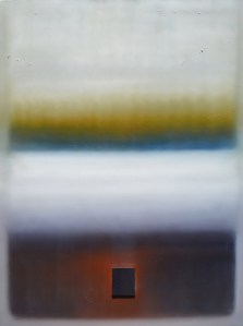 36" x 48" Oil/cedar on recycled canvas